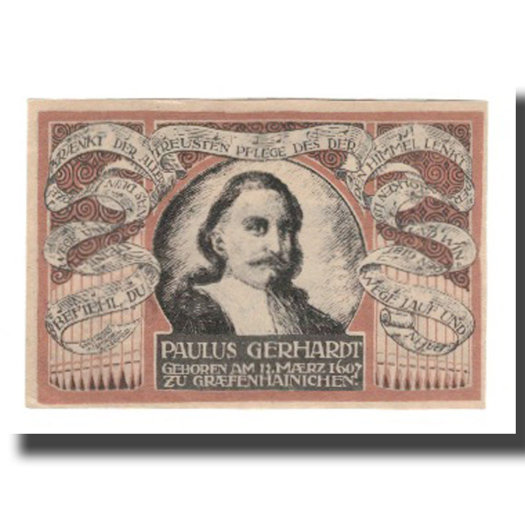 Banknote, Germany, Grafenhainichen Stadt, 50 Pfennig, personnage 1, 1921
