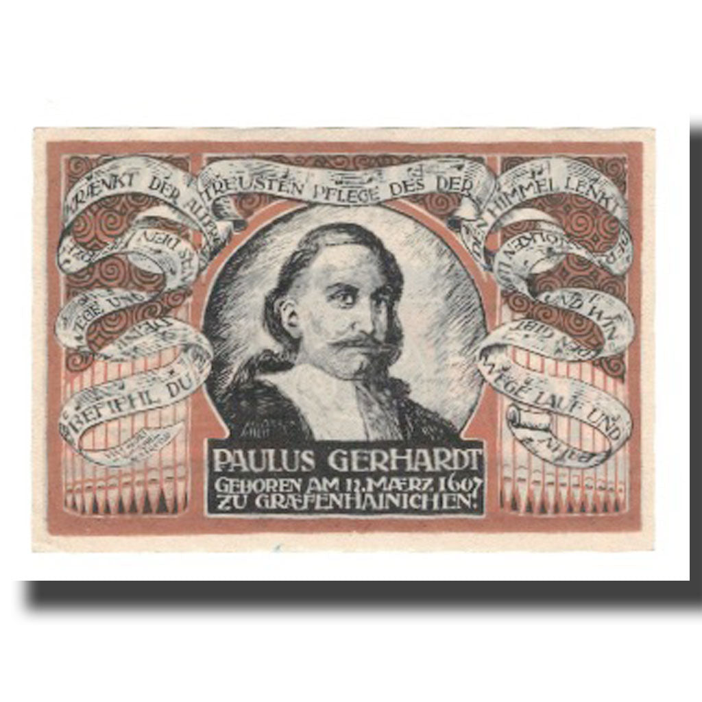 Geldschein, Deutschland, Grafenhainichen Stadt, 100 Pfennig, personnage 1, 1921