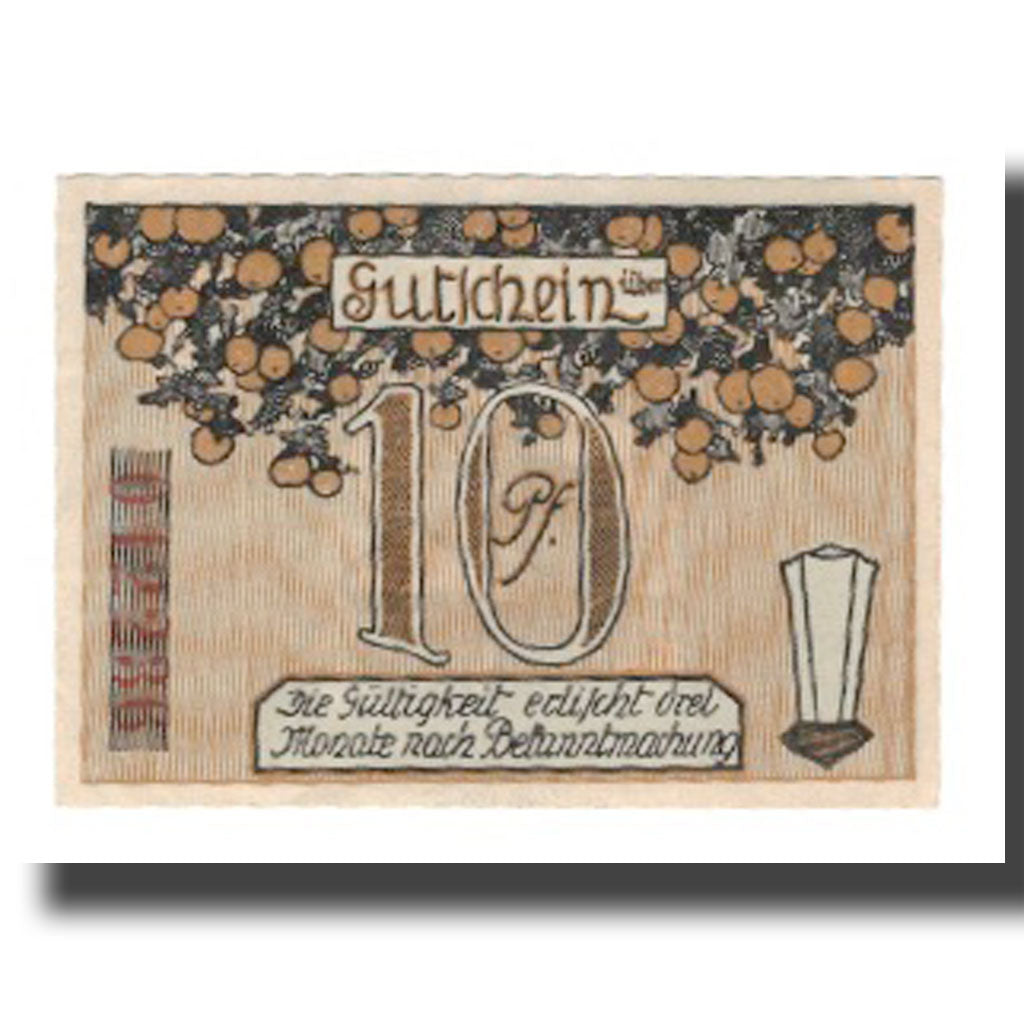 Geldschein, Deutschland, Groß-Salze Stadt, 10 Pfennig, valeur faciale, 1920