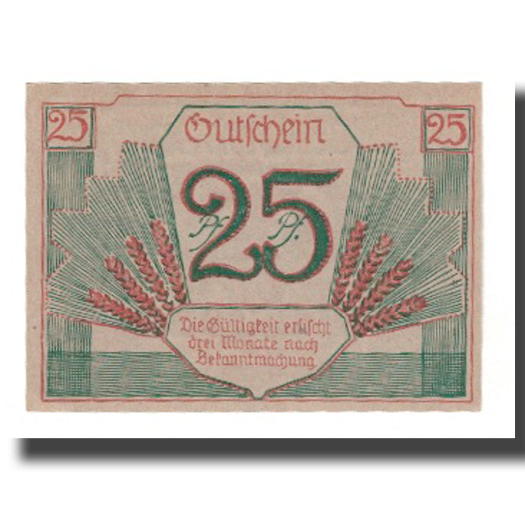 Banknote, Germany, Groß-Salze Stadt, 25 Pfennig, valeur faciale, 1920