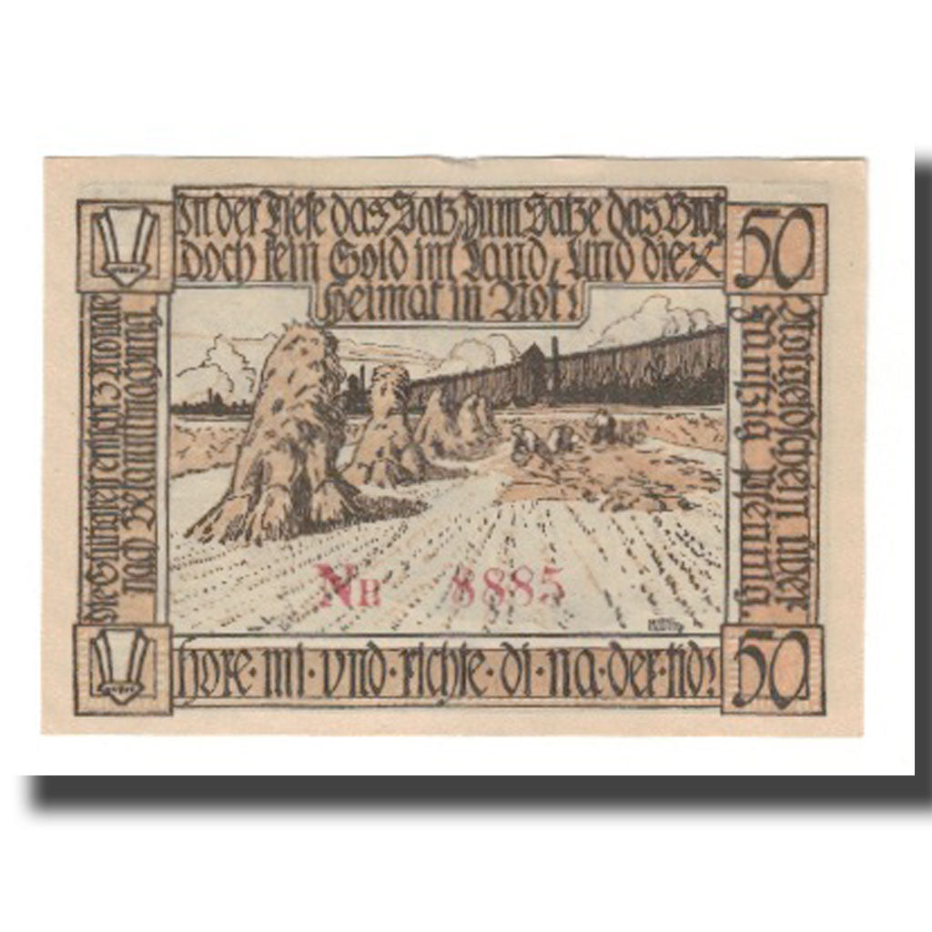 Banknote, Germany, Groß-Salze Stadt, 50 Pfennig, Charette 2, 1920, 1920-08-10