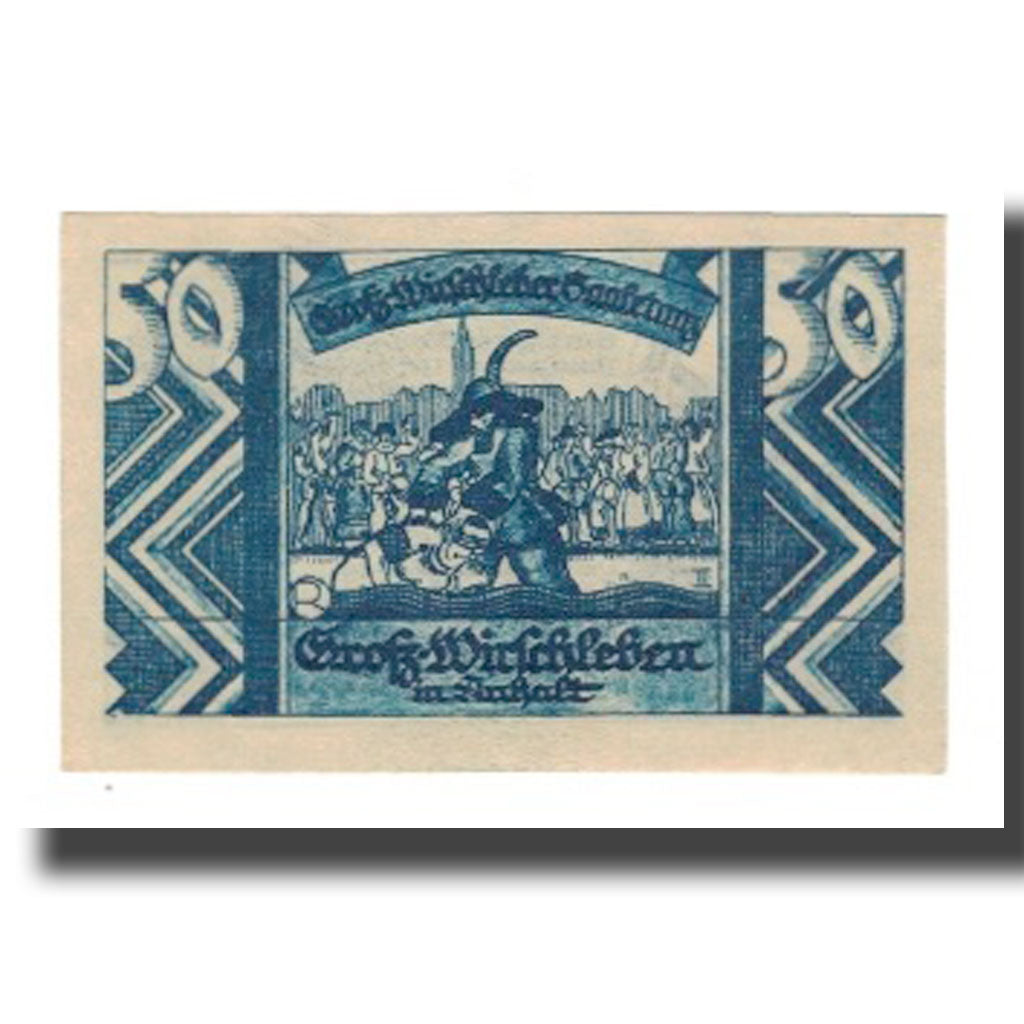 Geldschein, Deutschland, Groß-Wirschleben Gemeinde, 50 Pfennig, personnage