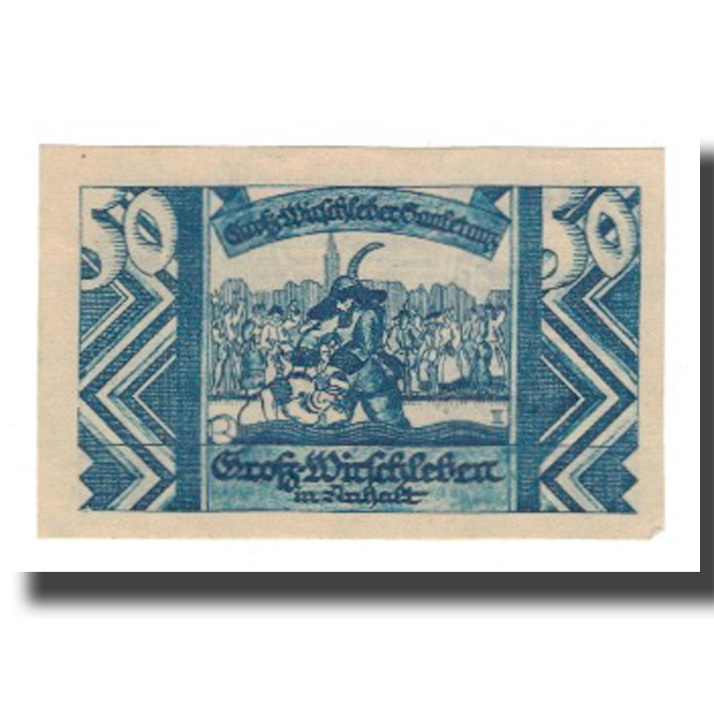 Geldschein, Deutschland, Groß-Wirschleben Gemeinde, 50 Pfennig, personnage 1