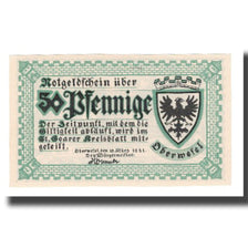 Banconote, Germania, Oberwesel Stadt, 50 Pfennig, paysage 1, 1921, 1921-03-18