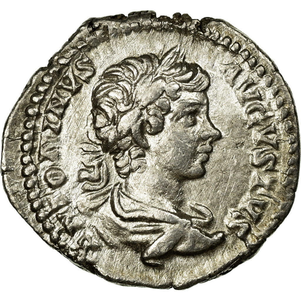 Coin, Caracalla, Denarius, AU(50-53), Silver, Cohen:413