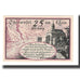 Geldschein, Deutschland, Oberwesel Stadt, 25 Pfennig, paysage 1, 1921