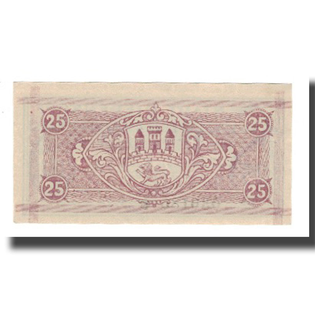 Geldschein, Deutschland, Biedenkopf Stadt, 25 Pfennig, Blason, VZ, Mehl:B43.2