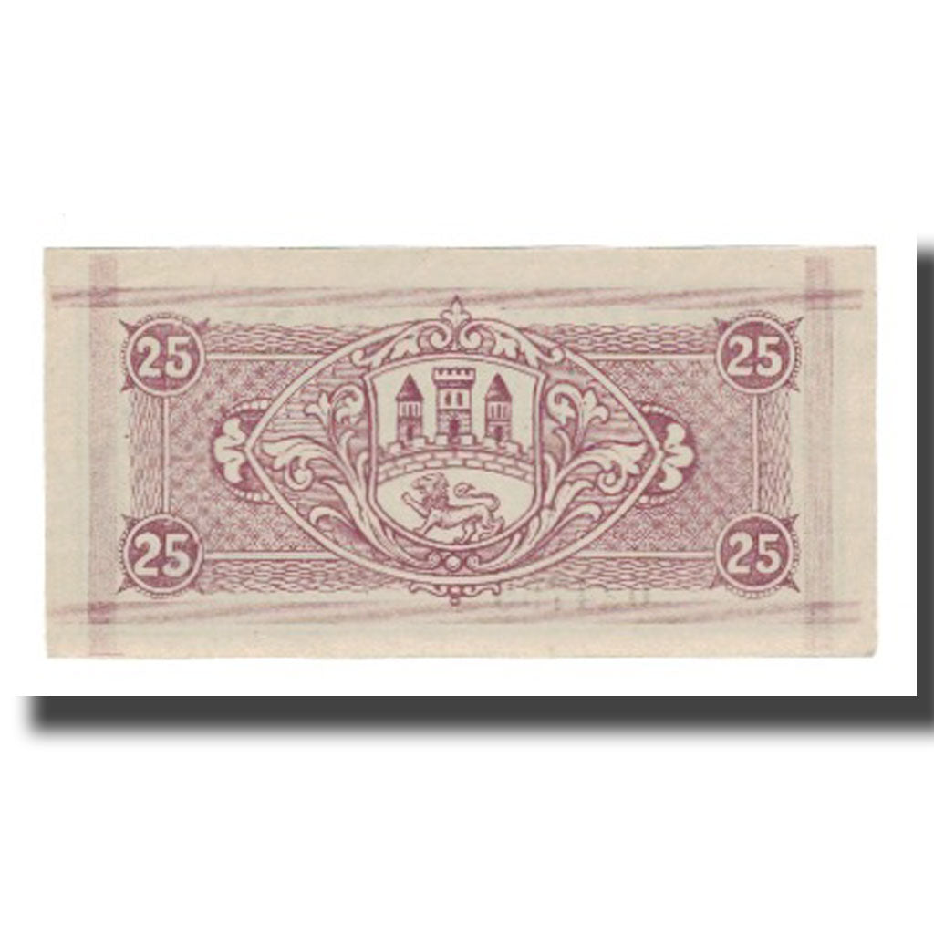Geldschein, Deutschland, Biedenkopf Stadt, 25 Pfennig, Blason 2, VZ, Mehl:B43.2