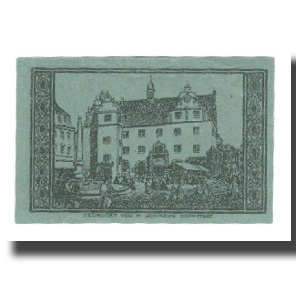 Geldschein, Deutschland, Darmstadt Stadt, 10 Pfennig, batiment 1, 1920