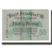 Geldschein, Deutschland, Frankfurt am Main Stadt, 50 Pfennig, Blason 1, 1917