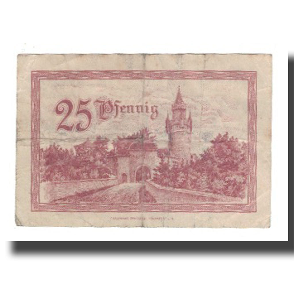 Banknote, Germany, Friedberg Stadtkasse, 25 Pfennig, pont 1, 1919, 1919-11-01