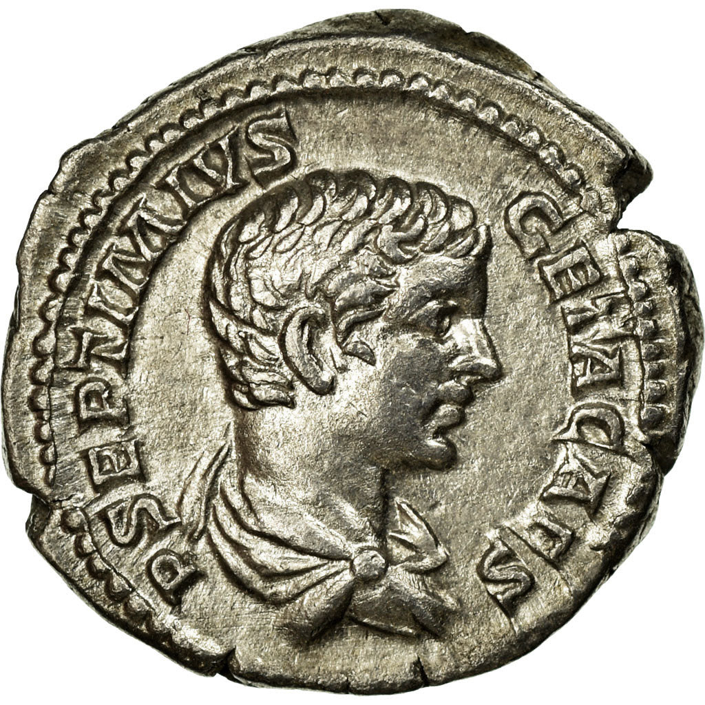 Munten, Geta, Denarius, PR, Zilver, Cohen:104