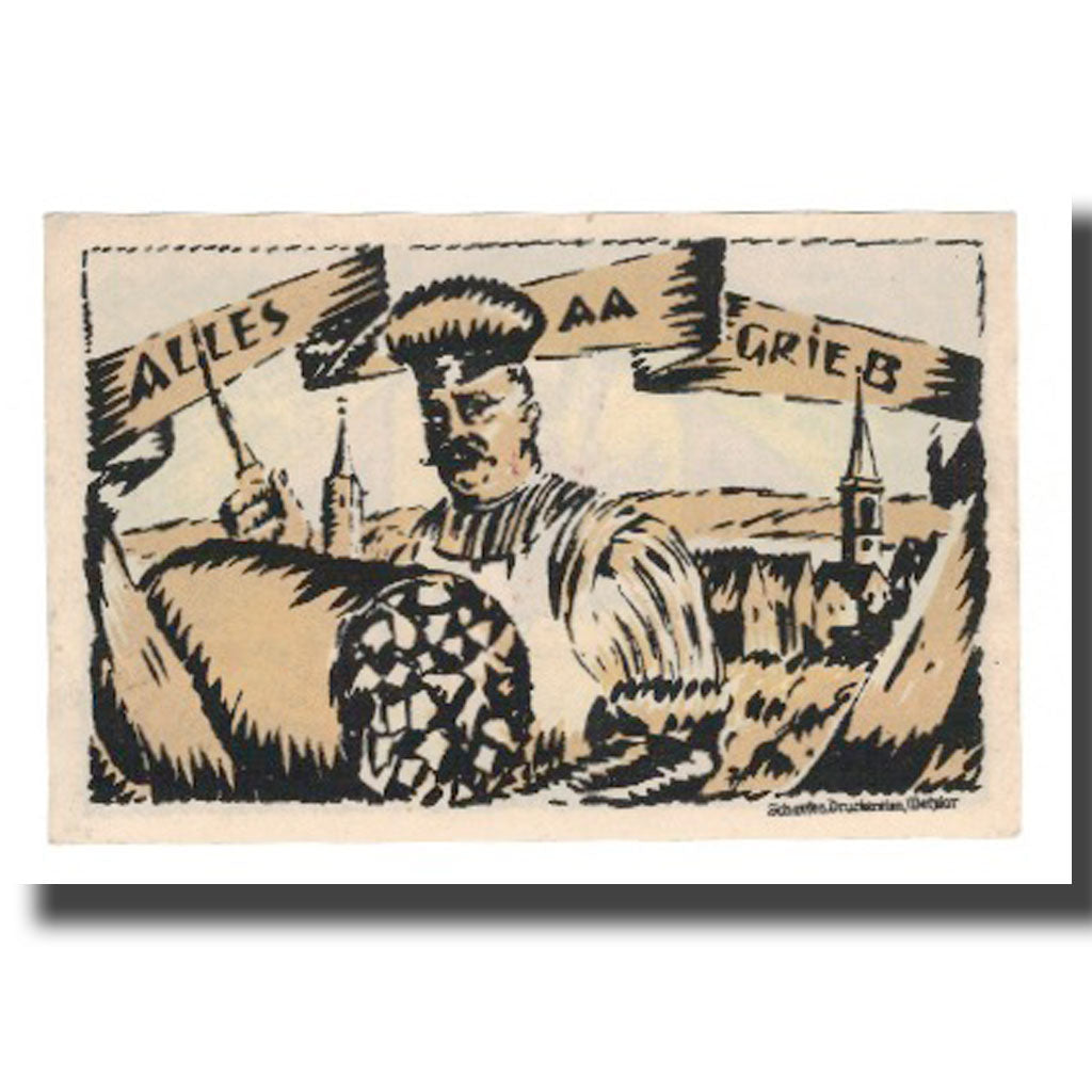 Geldschein, Deutschland, Grünberg Stadt (Deutschland Hessen), 200 Pfennig