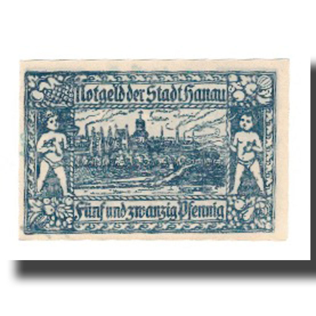 Banconote, Germania, Hanau Stadt, 25 Pfennig, paysage 1, 1920, 1920-08-12, SPL-