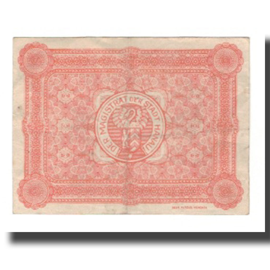 Banconote, Germania, Hanau Stadt, 50 Pfennig, Blason, 1917, 1917-06-01, BB