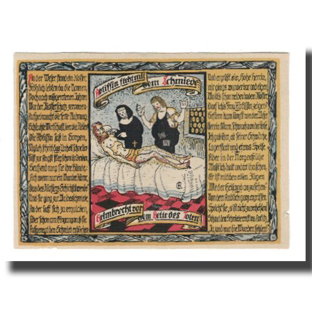 Geldschein, Deutschland, Helmarshausen Stadt, 2 Mark, personnage 1, 1922