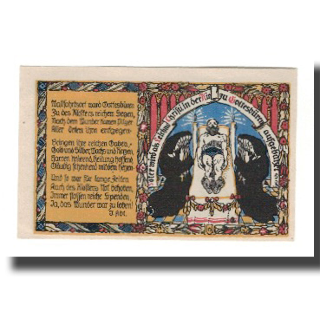 Geldschein, Deutschland, Helmarshausen Stadt, 50 Pfennig, personnage, 1922