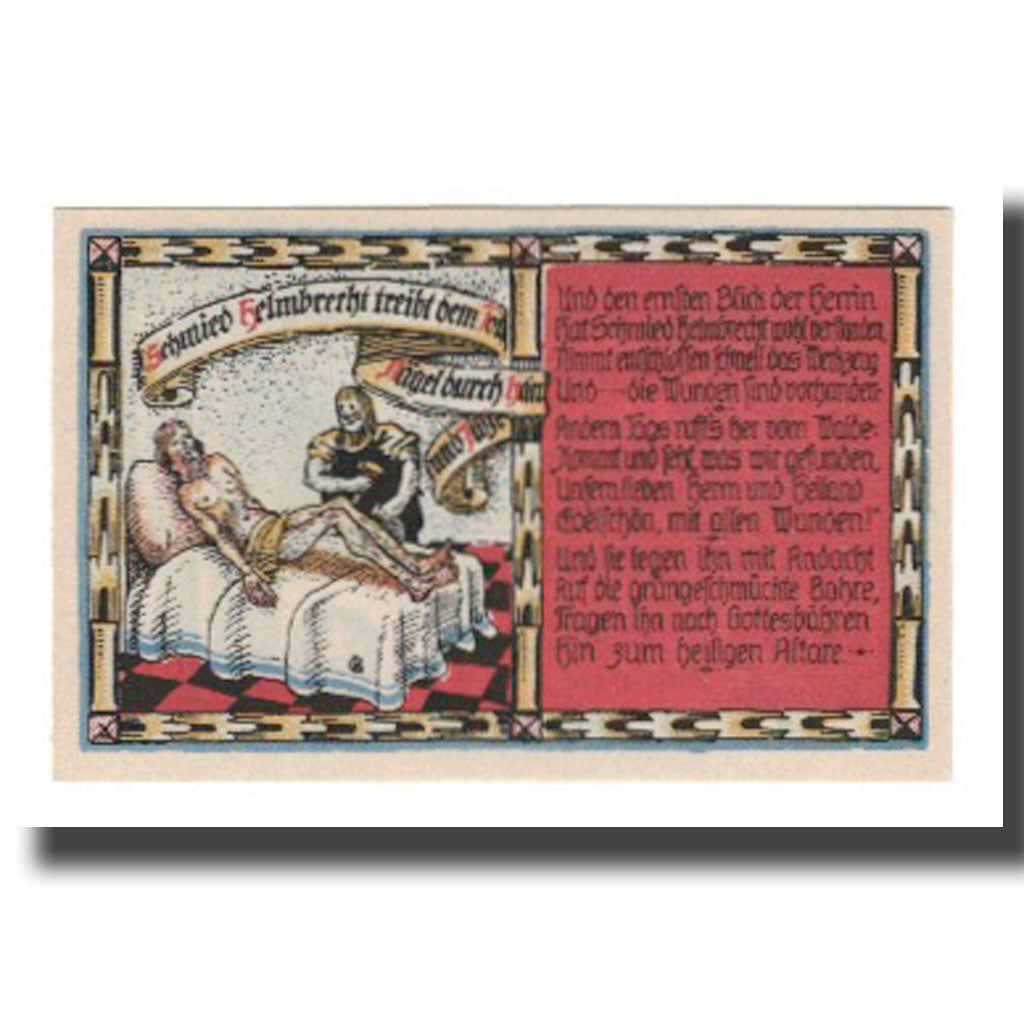 Geldschein, Deutschland, Helmarshausen Stadt, 1 Mark, personnage 1, 1922