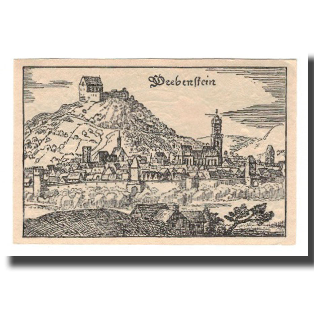 Geldschein, Deutschland, Hofgeismar Kreissparkasse, 75 Pfennig, paysage 3