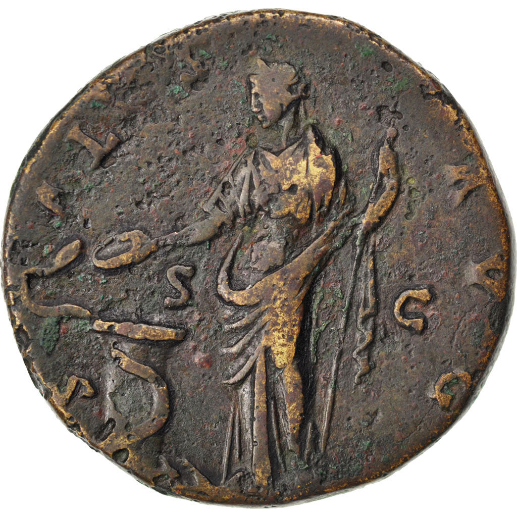 Antoninus Pius, Sestertius, EF(40-45), Copper, Cohen #724, 25.70