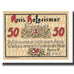 Banknote, Germany, Hofgeismar Kreissparkasse, 50 Pfennig, sanglier, Undated