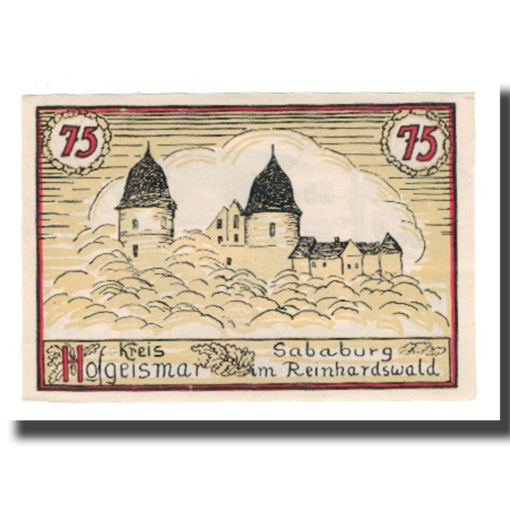 Banknote, Germany, Hofgeismar Kreissparkasse, 75 Pfennig, batiment 1, Undated