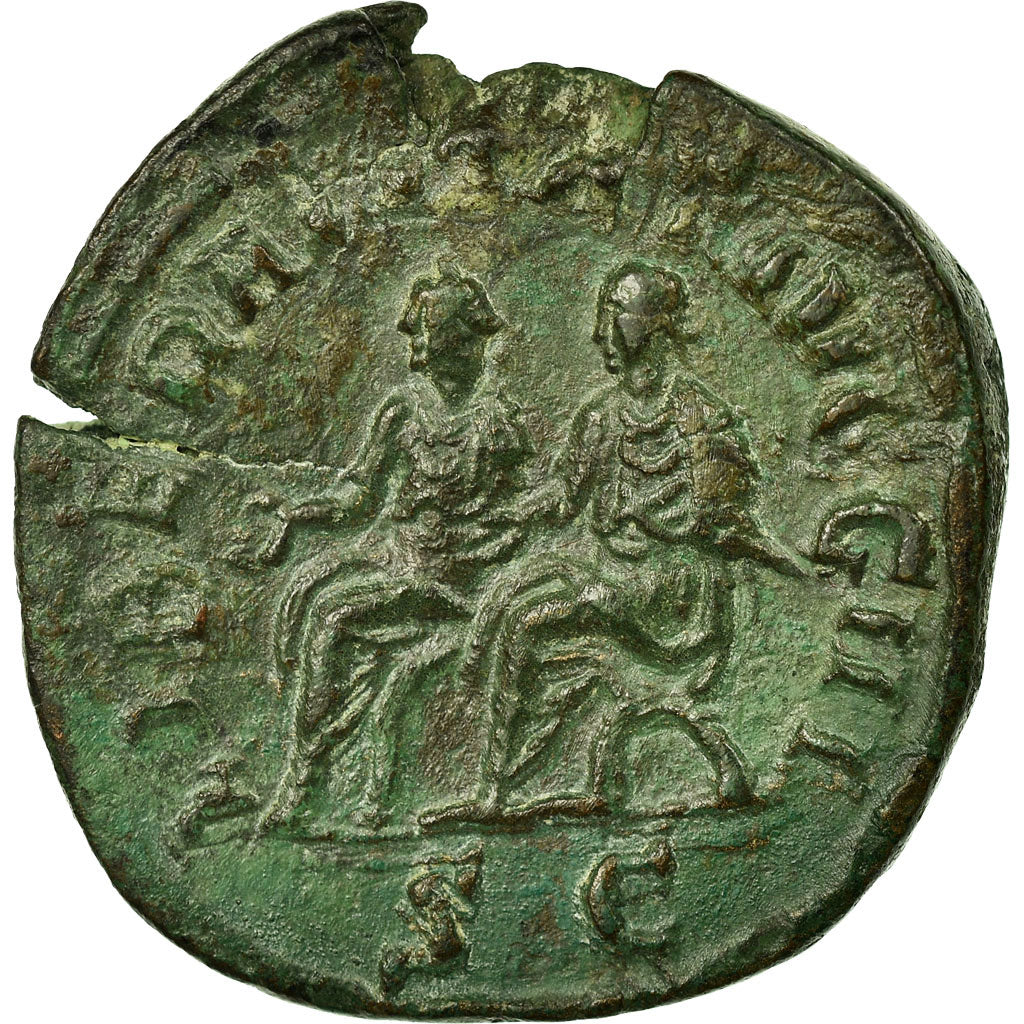 Moneta, Philip II, Sestertius, Rome, AU(50-53), Miedź, Cohen:18