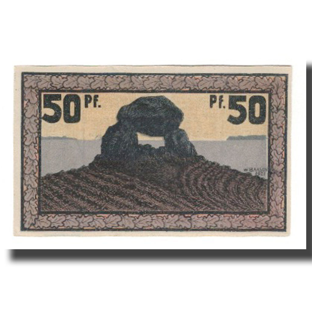 Banconote, Germania, Eckernförde Kreis, 50 Pfennig, paysage, 1921, SPL-