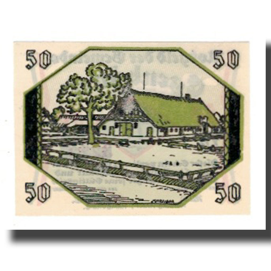 Geldschein, Deutschland, Egenbüttel Gemeinde, 50 Pfennig, Maison, 1921, VZ