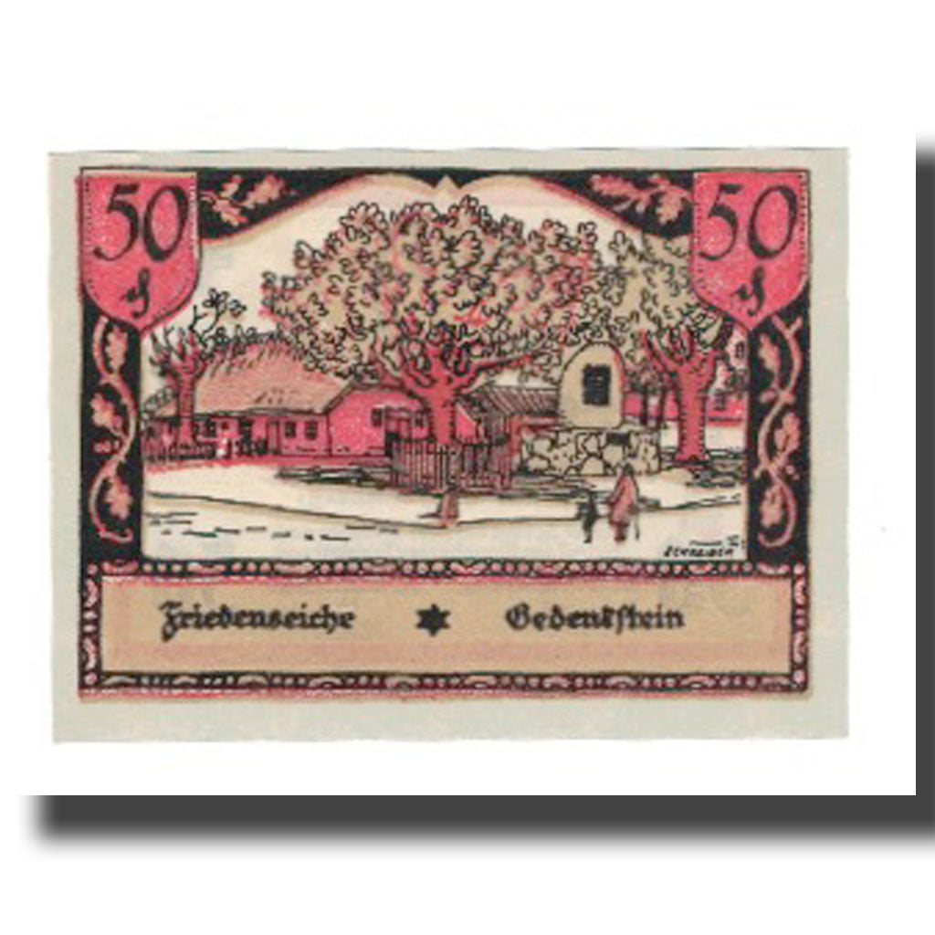 Banknote, Germany, Ellerbek, 50 Pfennig, rue, undated (1921), AU(55-58)