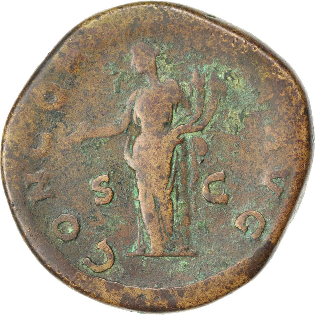 Sabina, Sestertius, VF(20-25), Copper, Cohen #7, 26.50