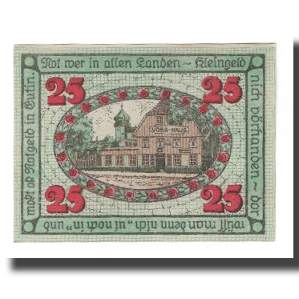 Banknote, Germany, Eutin Stadt, 25 Pfennig, Batiment, 1920, AU(55-58)