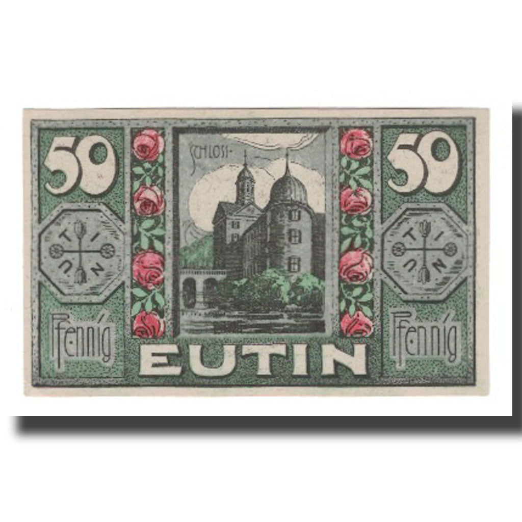 Banknote, Germany, Eutin Stadt, 50 Pfennig, Batiment, 1920, AU(55-58)