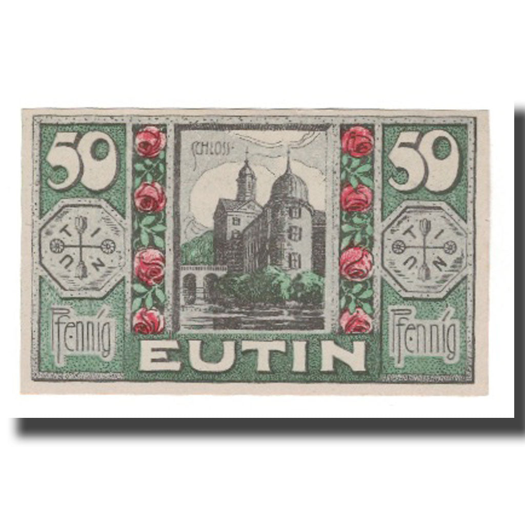 Banknote, Germany, Eutin Stadt, 50 Pfennig, batiment 1, 1920, AU(55-58)