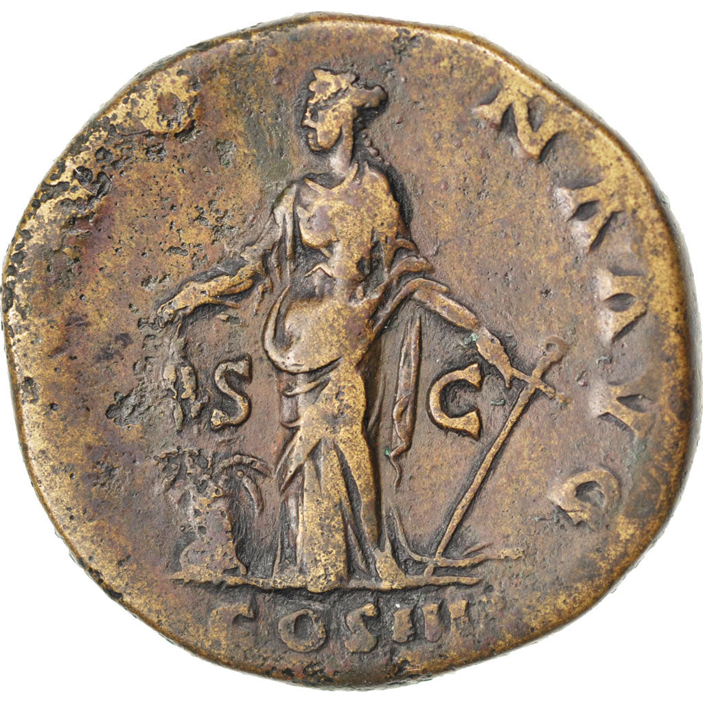 Antoninus Pius, Sestertius, BB+, Rame, Cohen:363