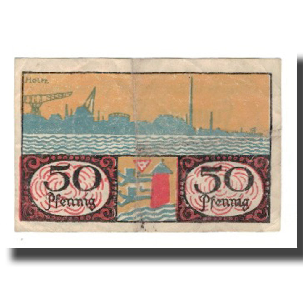 Banknote, Germany, Flensburg Stadt, 50 Pfennig, paysage 3, 1919, 1919-08-01