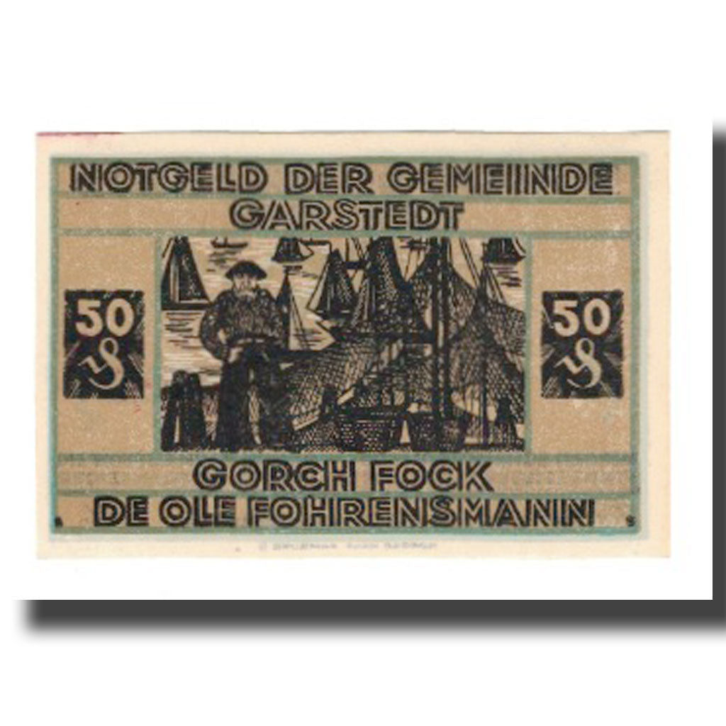 Geldschein, Deutschland, Garstedt, 50 Pfennig, personnage 3, undated (1921), VZ