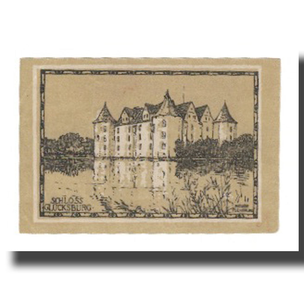 Banconote, Germania, Glücksburg Stadt, 25 Pfennig, chateau 2, 1920, BB+