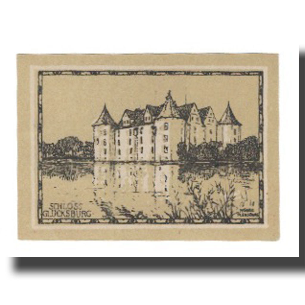 Banknote, Germany, Glücksburg Stadt, 25 Pfennig, chateau 3, 1920, AU(55-58)