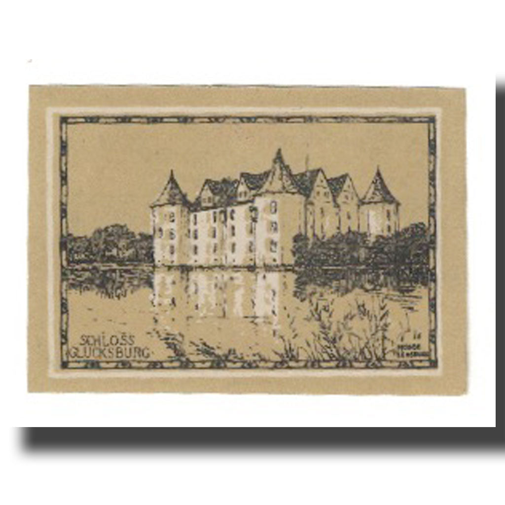Banknote, Germany, Glücksburg Stadt, 25 Pfennig, chateau 4, 1920, AU(55-58)