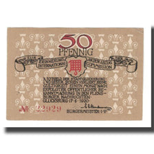 Biljet, Duitsland, Glücksburg Stadt, 50 Pfennig, paysage 1, 1920, TTB+
