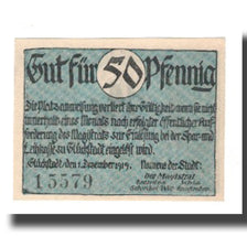 Banconote, Germania, Glückstadt Stadt, 50 Pfennig, personnage, 1919