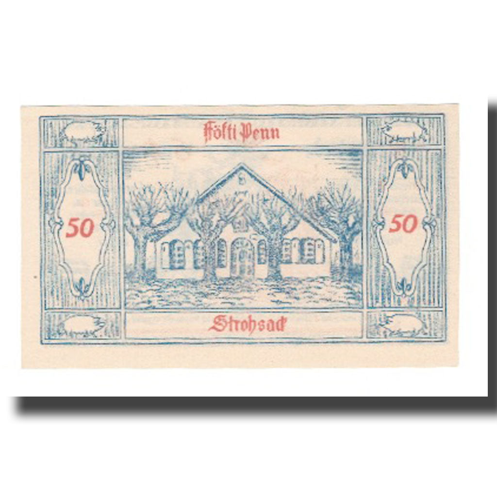 Geldschein, Deutschland, Groß Nordende Gemeinde, 50 Pfennig, Maison, 1921