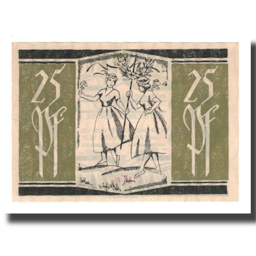 Geldschein, Deutschland, Hainholz Gemeinde, 25 Pfennig, personnage 1, 1921