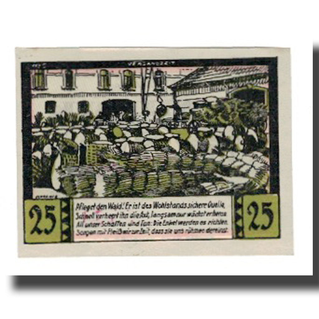 Banconote, Germania, Halstenbek, 25 Pfennig, paysage 1, undated (1921), SPL-