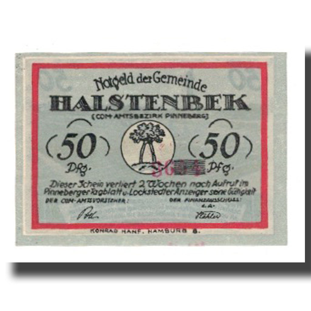 Geldschein, Deutschland, Halstenbek, 50 Pfennig, personnage 1, undated (1921)