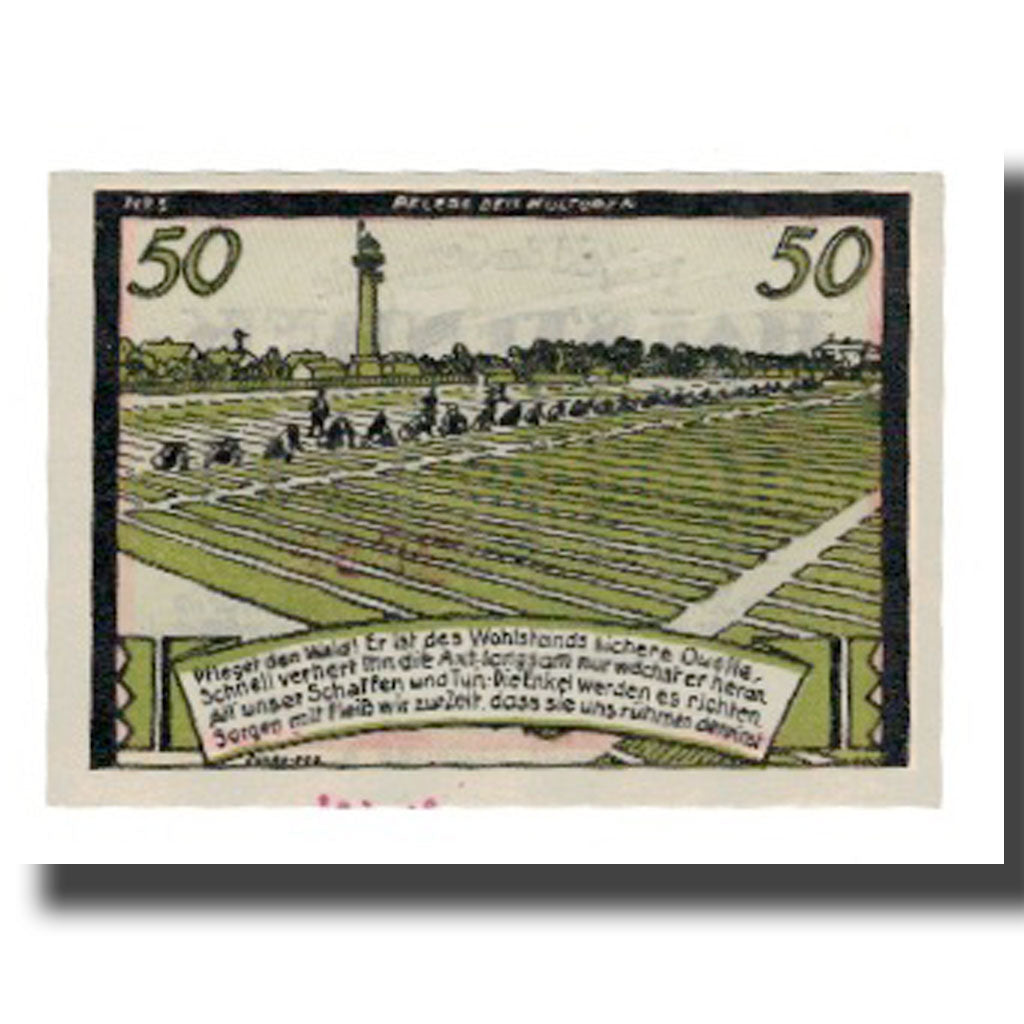 Geldschein, Deutschland, Halstenbek, 50 Pfennig, personnage 1, undated (1921)