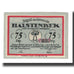 Geldschein, Deutschland, Halstenbek, 75 Pfennig, personnage, undated (1921), VZ