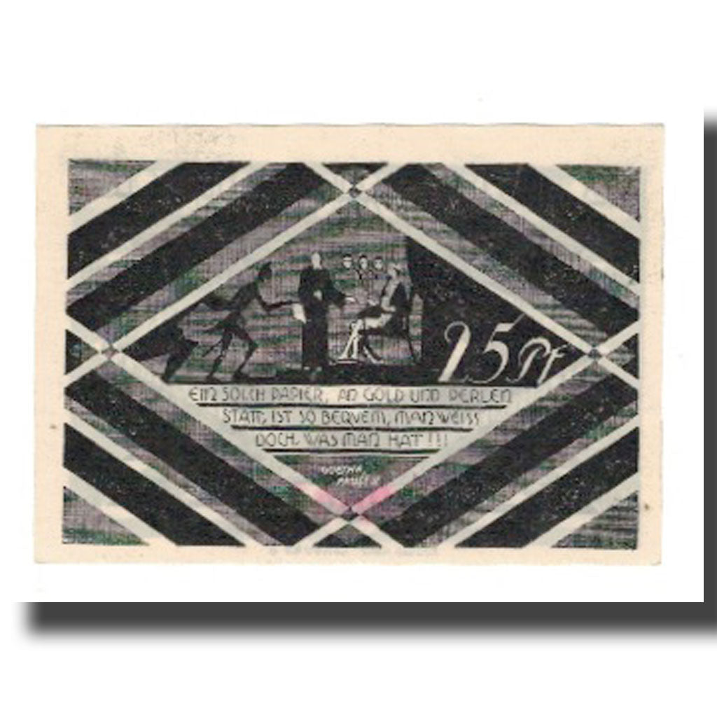 Banknote, Germany, Hasloh Gemeinde, 25 Pfennig, personnage, 1921, AU(55-58)