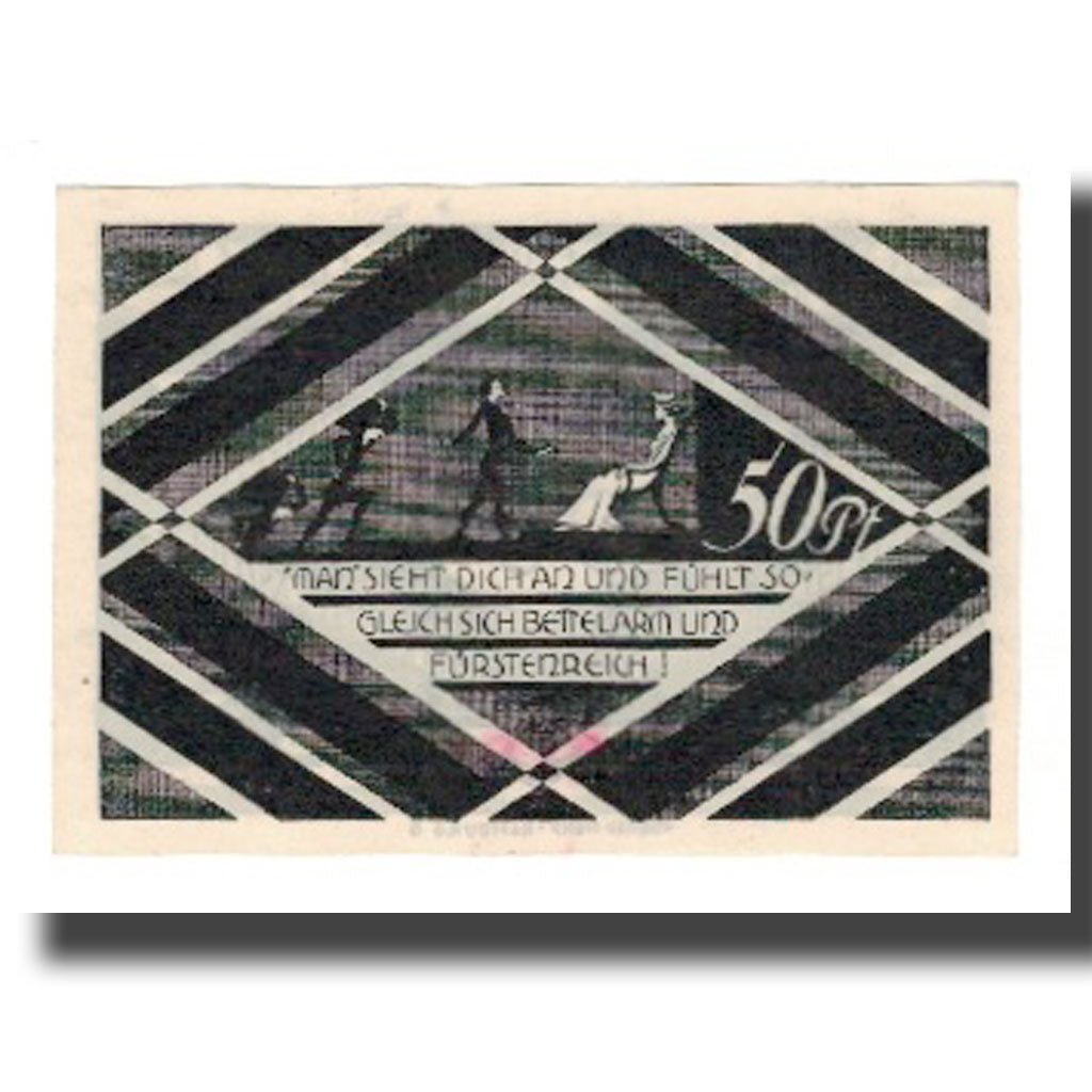 Banknote, Germany, Hasloh Gemeinde, 50 Pfennig, personnage, 1921, AU(55-58)